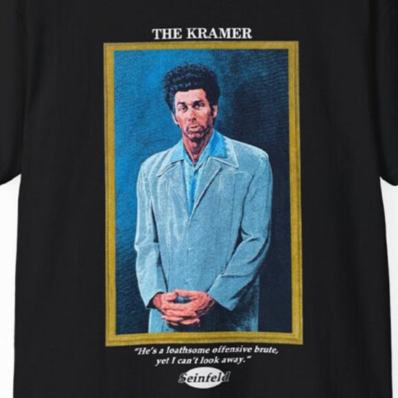 Seinfeld The Kramer Portrait Funny Classic Sitcom Character T-Shirt 92 - Picture 2 of 5
